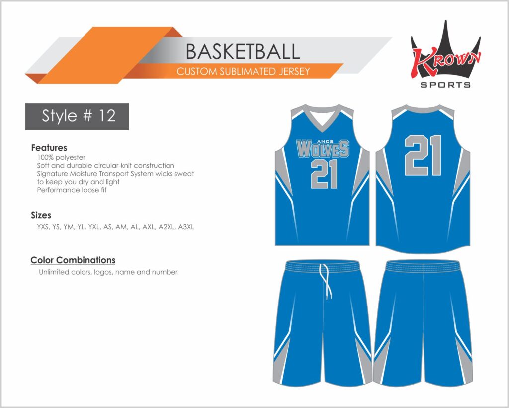 ANCS Wolves Basketball Kit