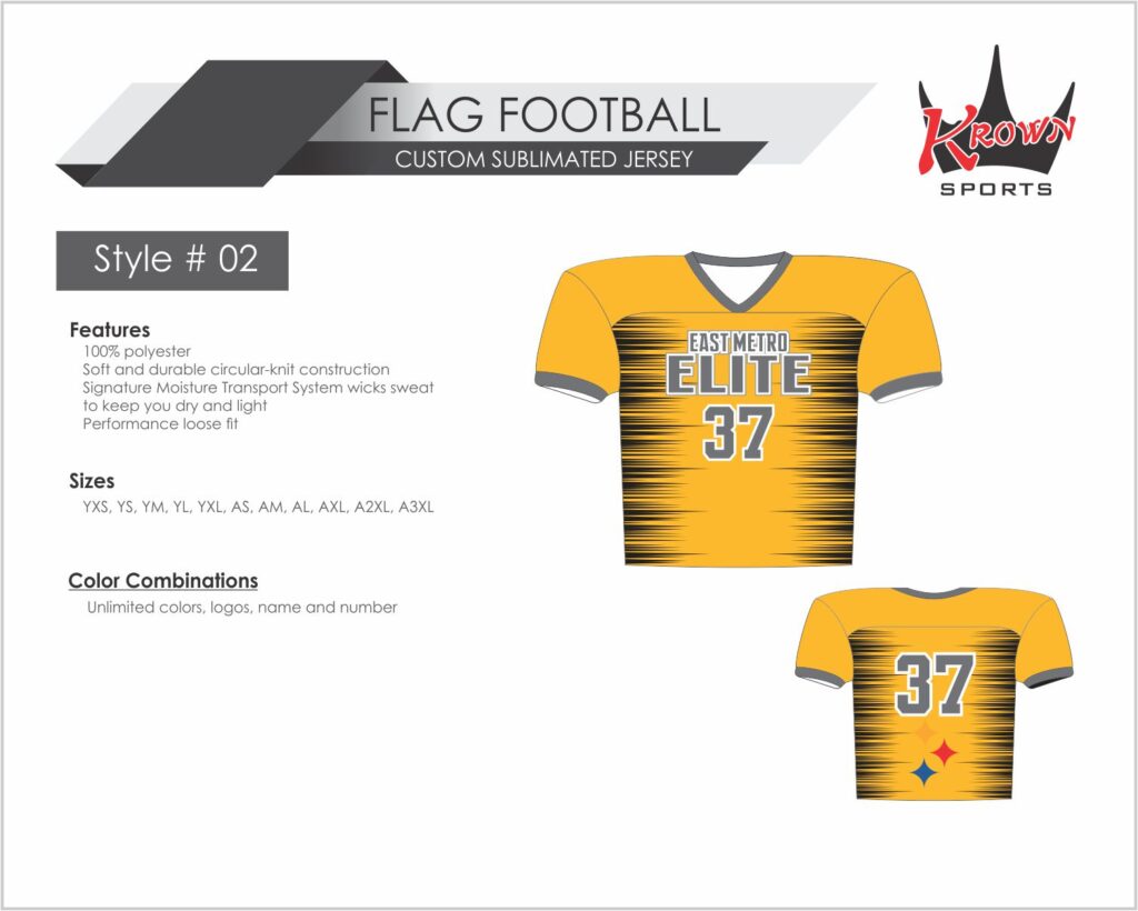 East Metro Elite Flag Football Jersey