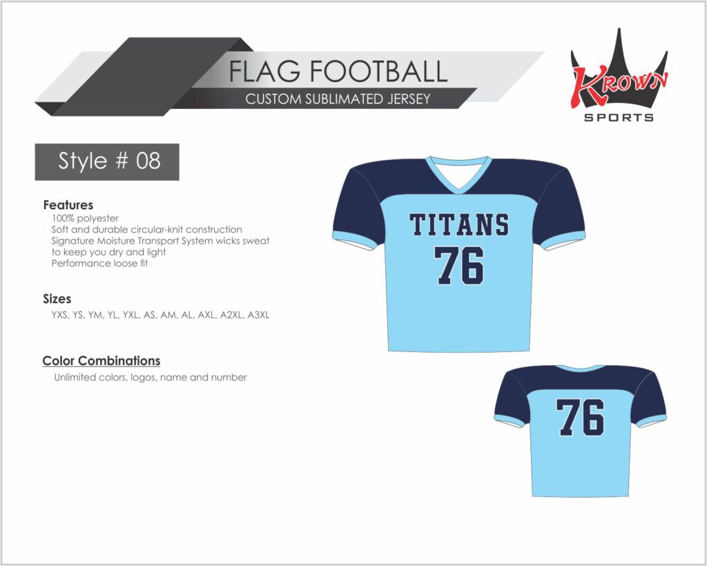 Titans Flag Football Jersey