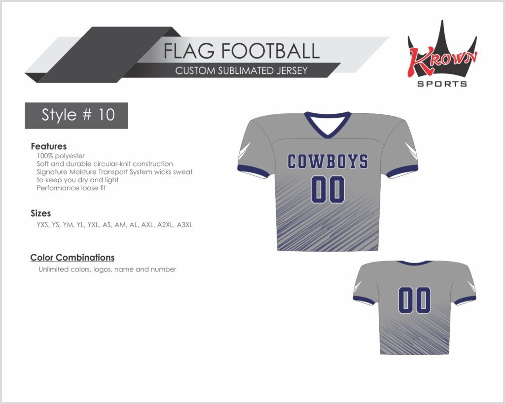 Cowboys Flag Football Jersey