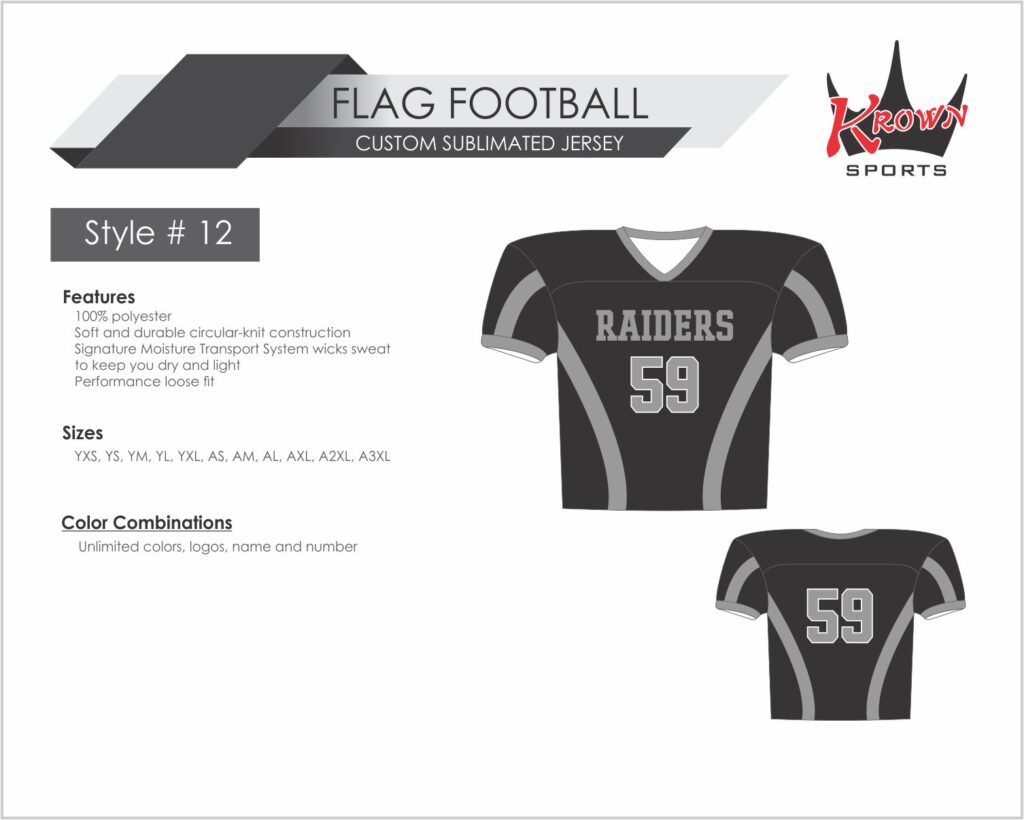 Raiders Flag Football Jersey