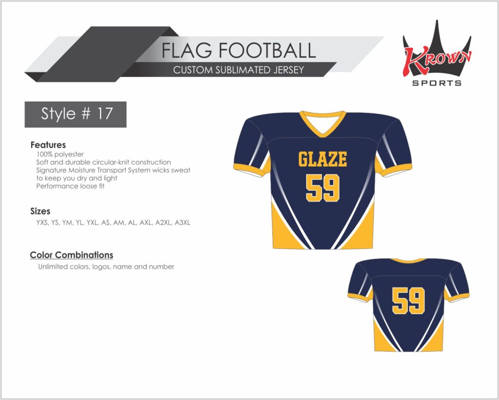 Glaze Flag Football Jersey