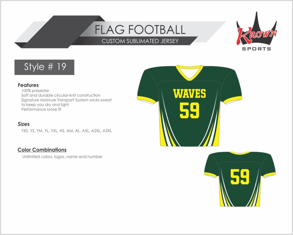 Waves Flag Football Jersey