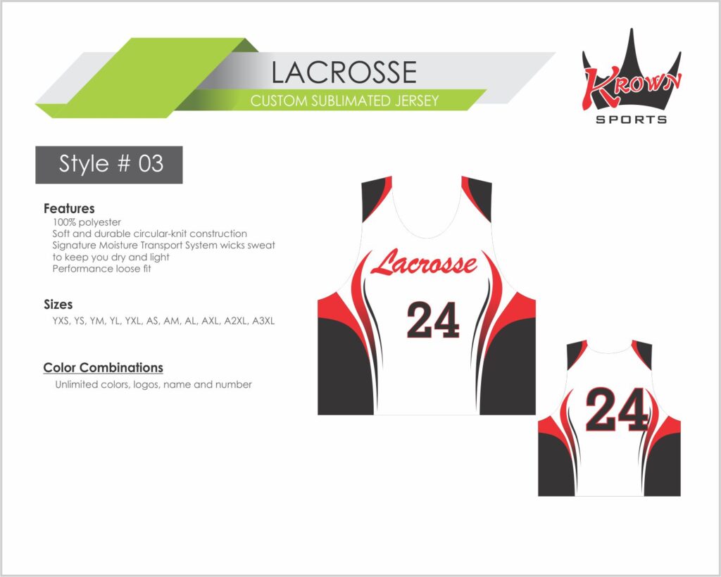 Lacrosse Sublimated Jersey