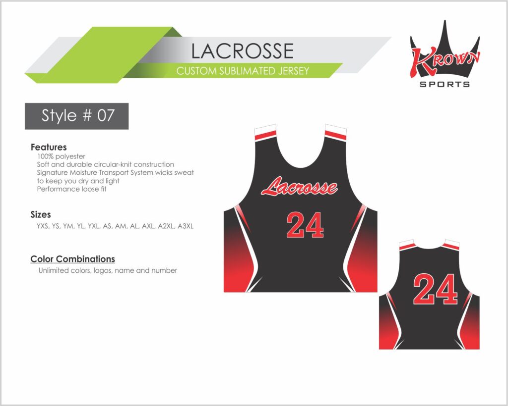 Lacrosse Sublimated Jersey