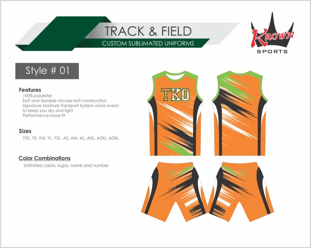 Track & Running Sublimated Uniform