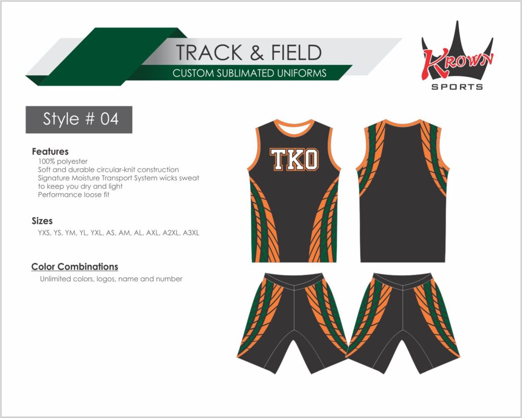 Track & Running Sublimated Uniform