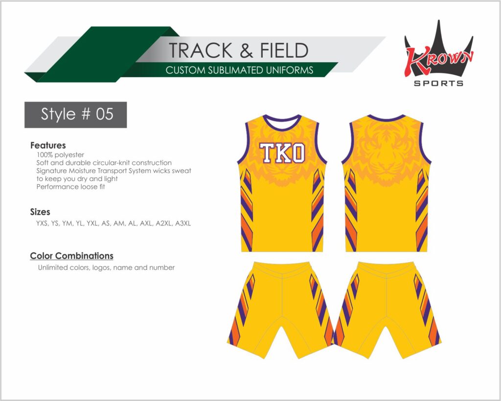 Track & Running Sublimated Uniform