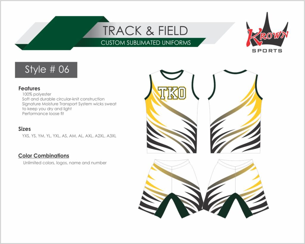 Track & Running Sublimated Uniform