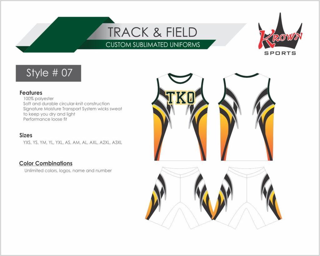 Track & Running Sublimated Uniform