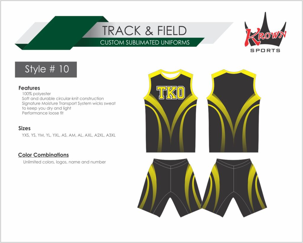 Track & Running Sublimated Uniform