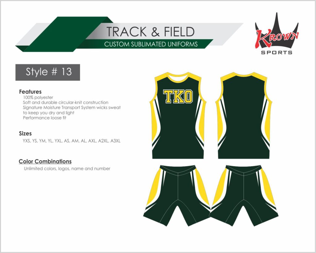 Track & Running Sublimated Uniform
