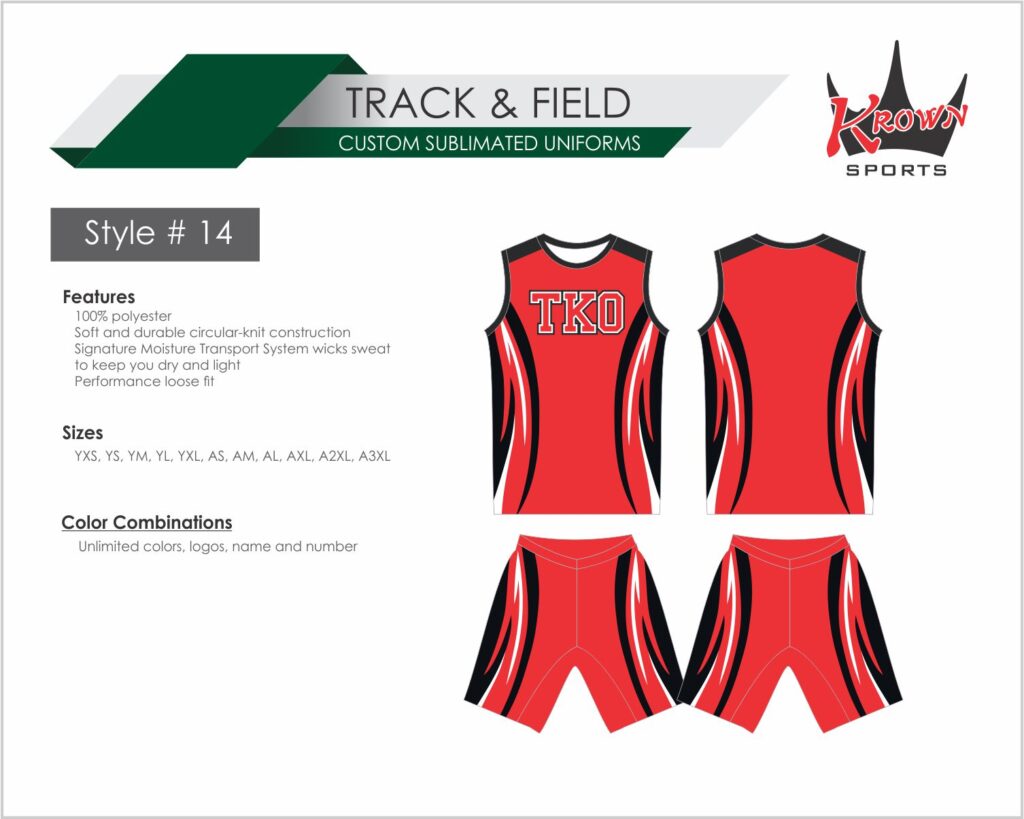 Track & Running Sublimated Uniform