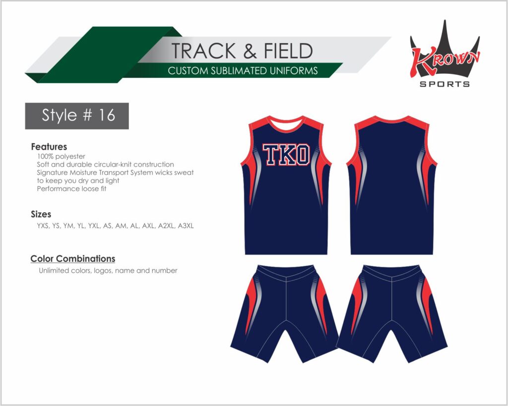 Track & Running Sublimated Uniform