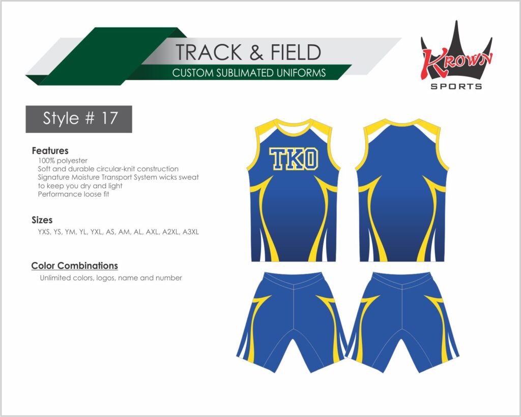 Track & Running Sublimated Uniform