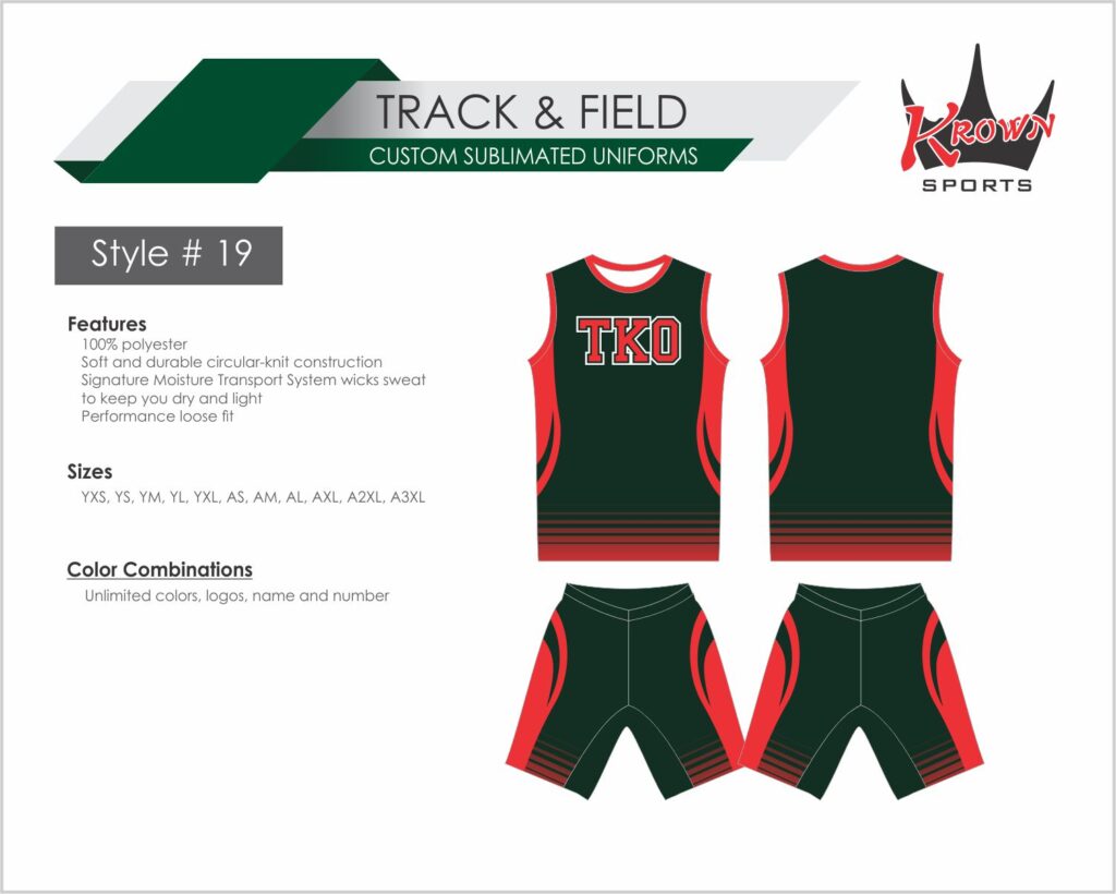 Track & Running Sublimated Uniform