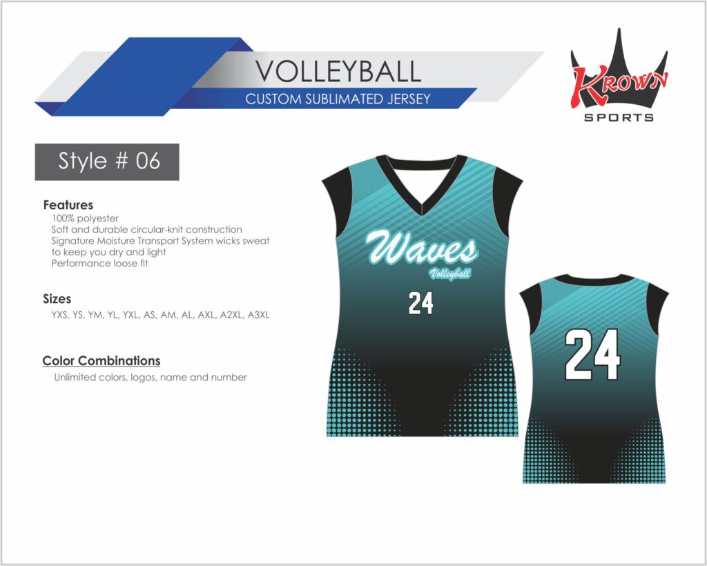 Waves Volleyball jersey