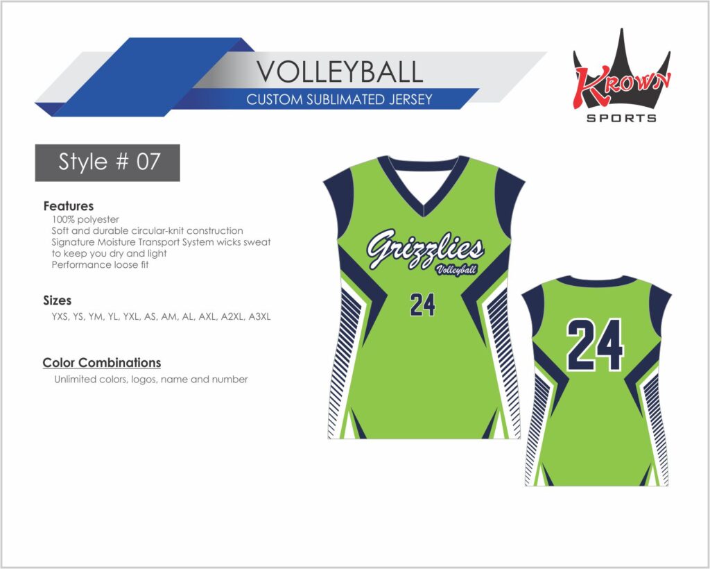 Grizzlies Volleyball Jersey