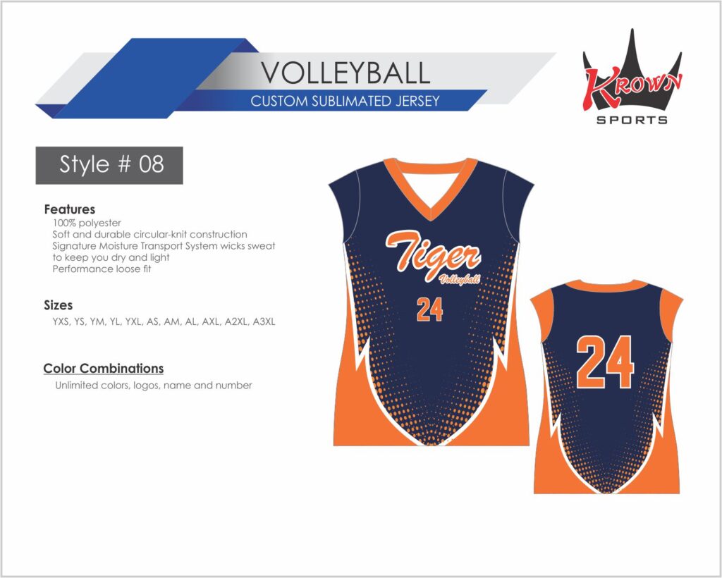 Tiger Volleyball Jersey
