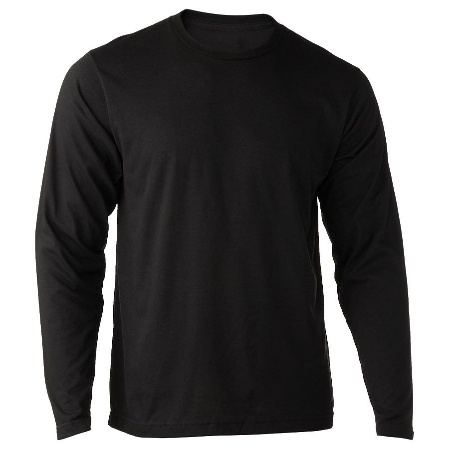 Tultex 242 – Unisex Poly-Rich Long Sleeve Tee-black
