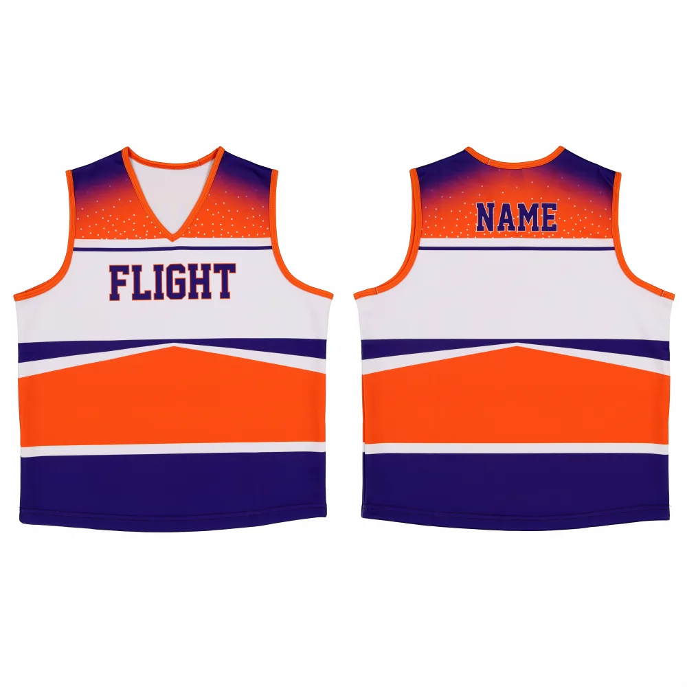 Custom Sublimated Cheerleading Top – OrangeTHUMB