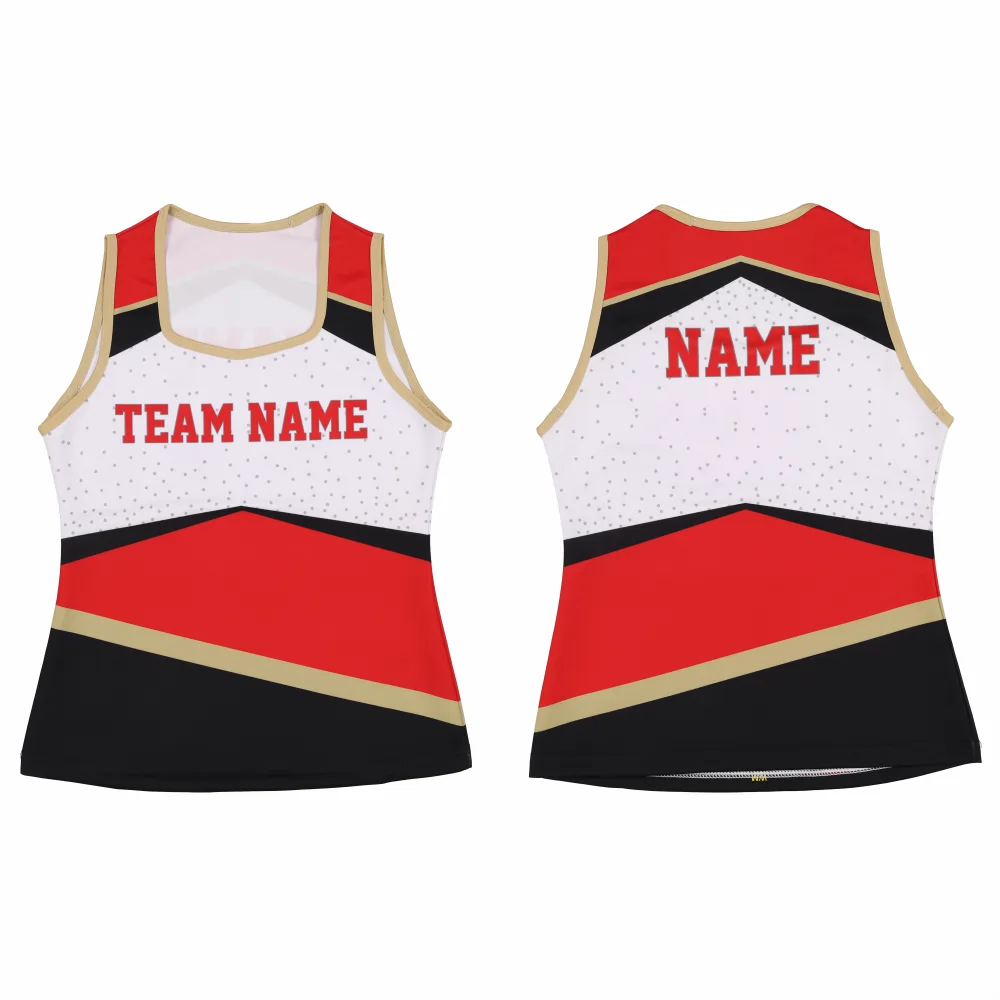 Custom Sublimated Cheerleading Top – RedBlack-thumb