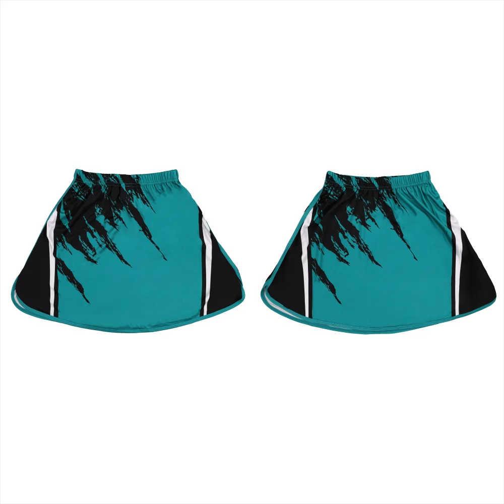 Custom Sublimated Lacrosse Skirt – BlackGreen-THUMB