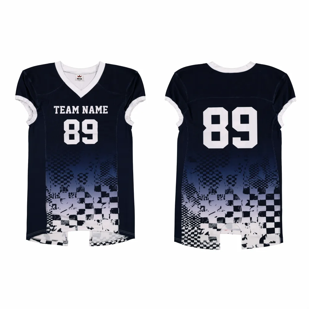 Custom Sublimated Football Jersey – NavyWhite-thumb