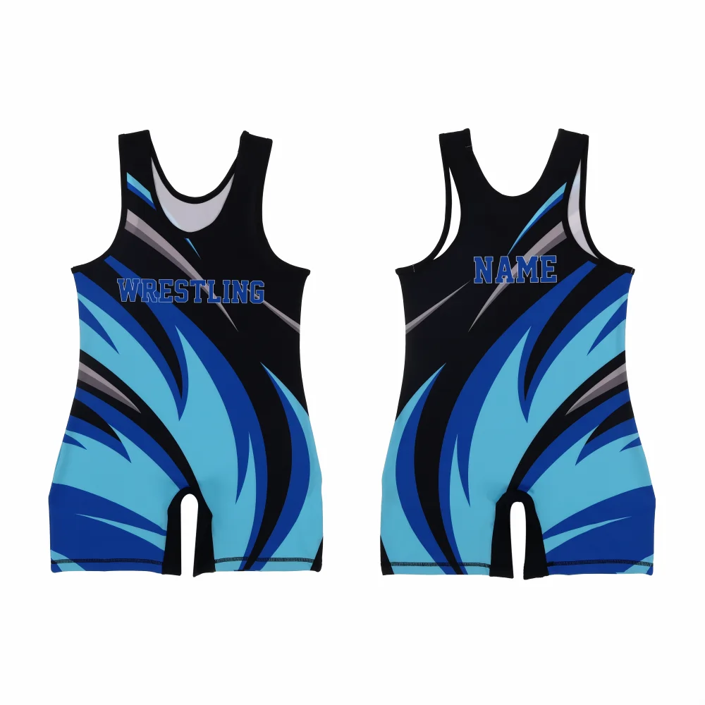 Custom Sublimated Wrestling Singlet – One Piece-thumb