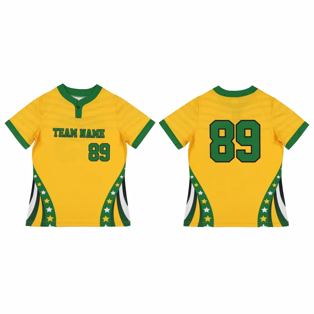 Custom Sublimated Baseball Two Button Jersey-2002-thumb